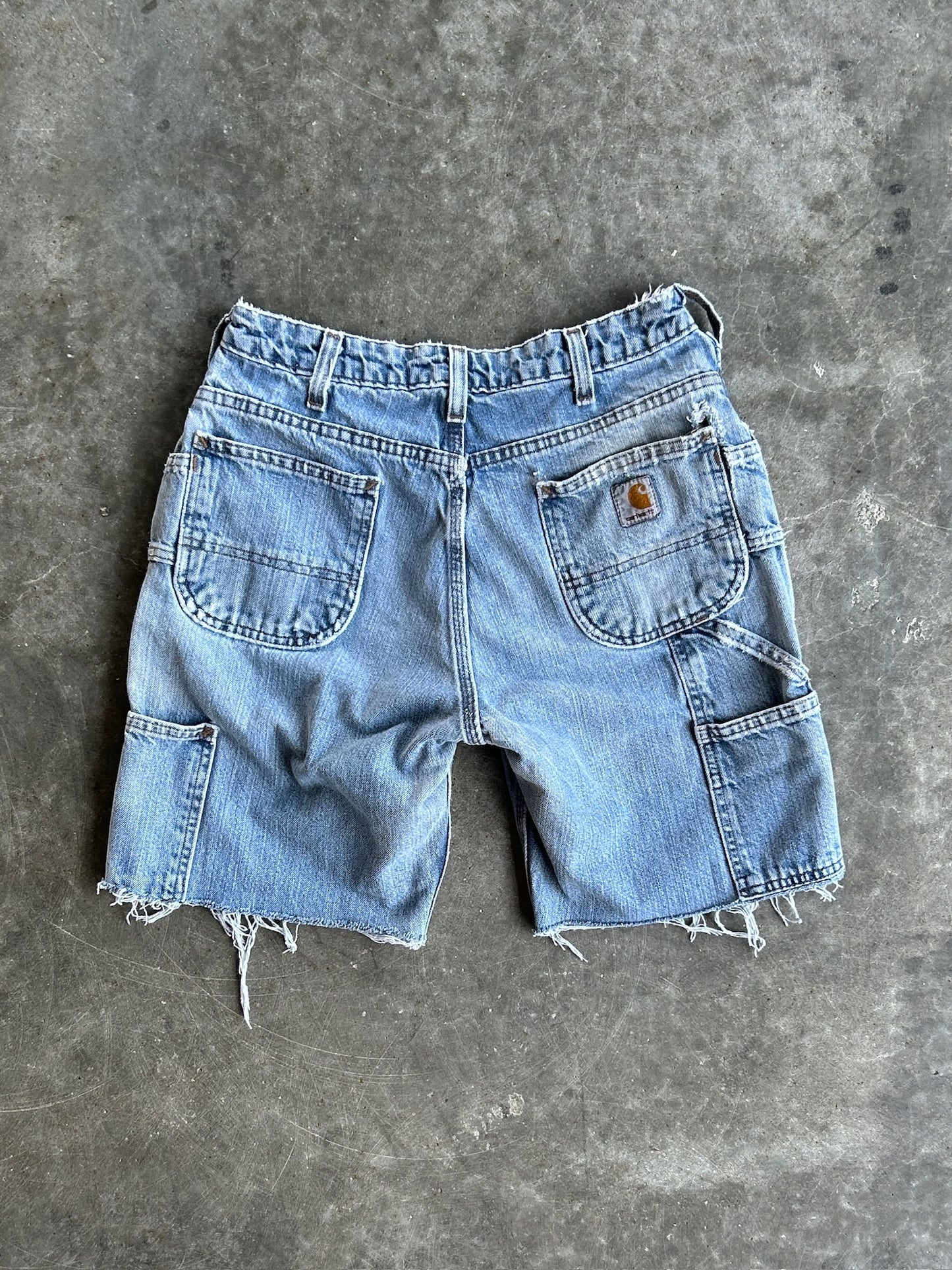Vintage Medium Wash Carhartt Carpenter Shorts - 28
