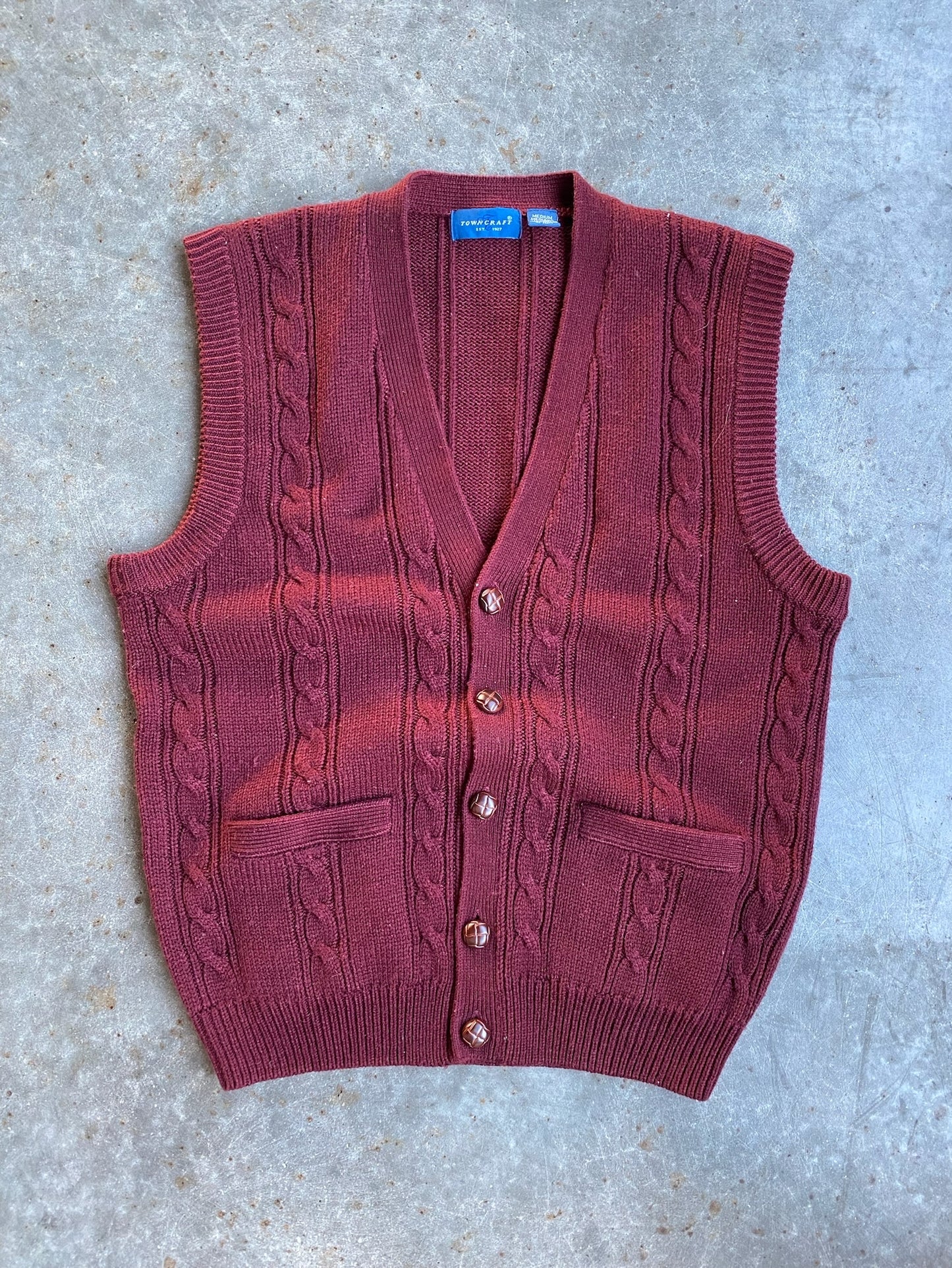 Vintage Towncraft Sweater Vest - M