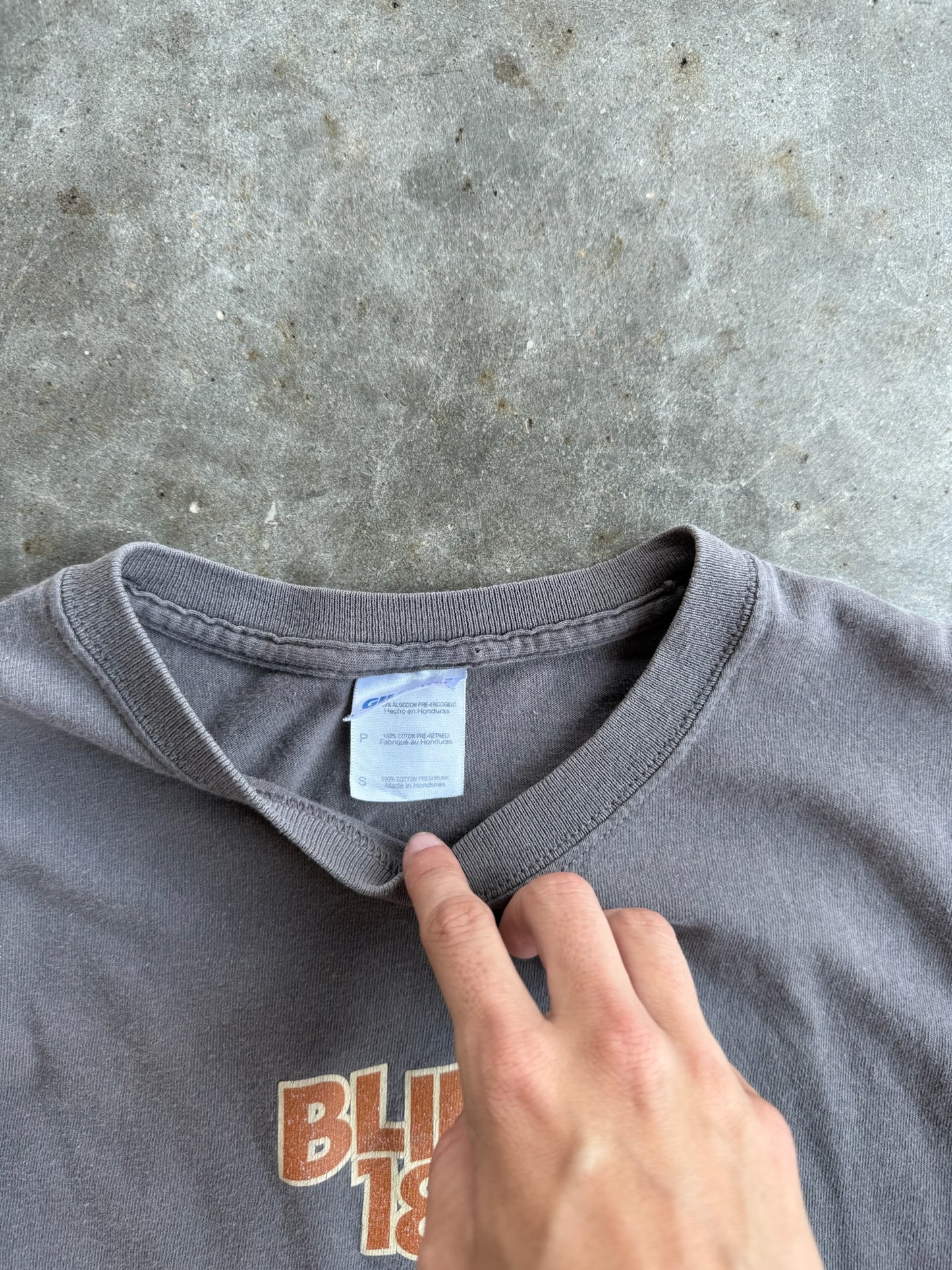 Vintage Faded Grey Blink 182 Graphic Tee - S