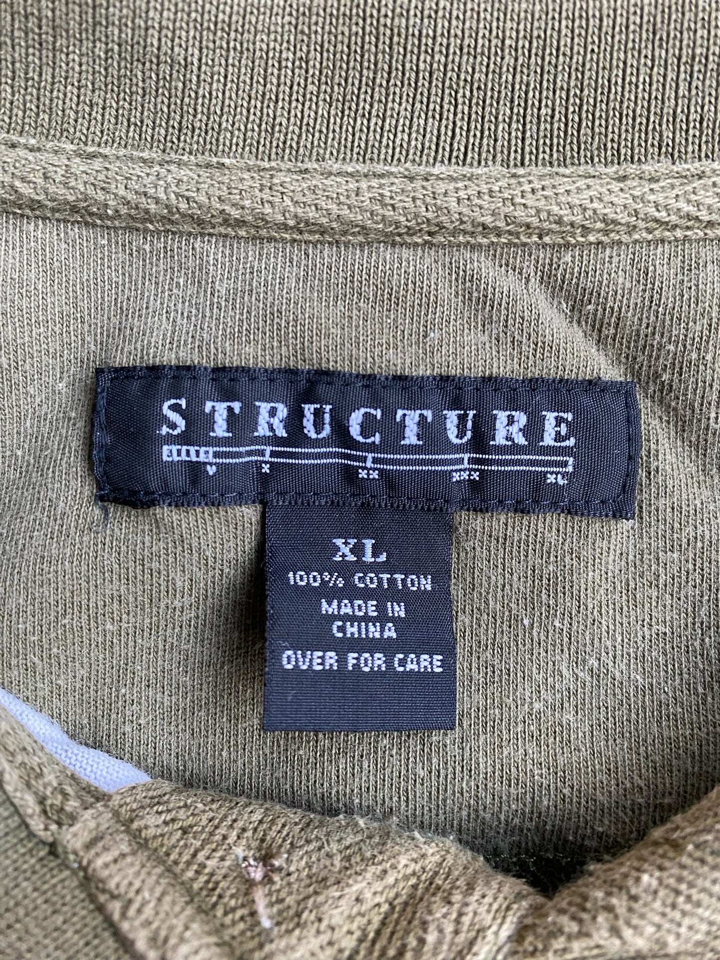 Vintage Structure Plaid Polo - XL