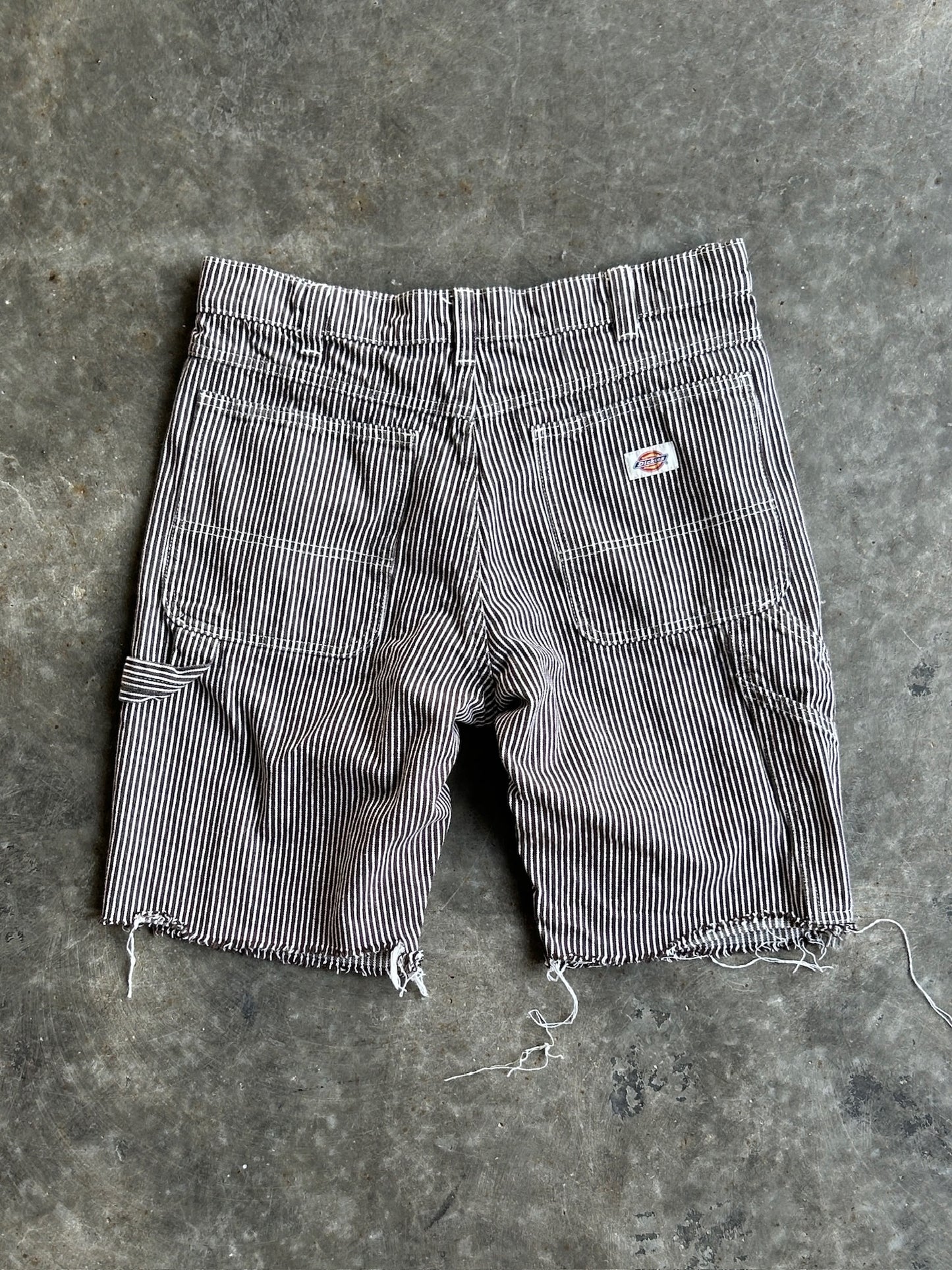 Vintage Striped Dickies Carpenter Shorts - 34