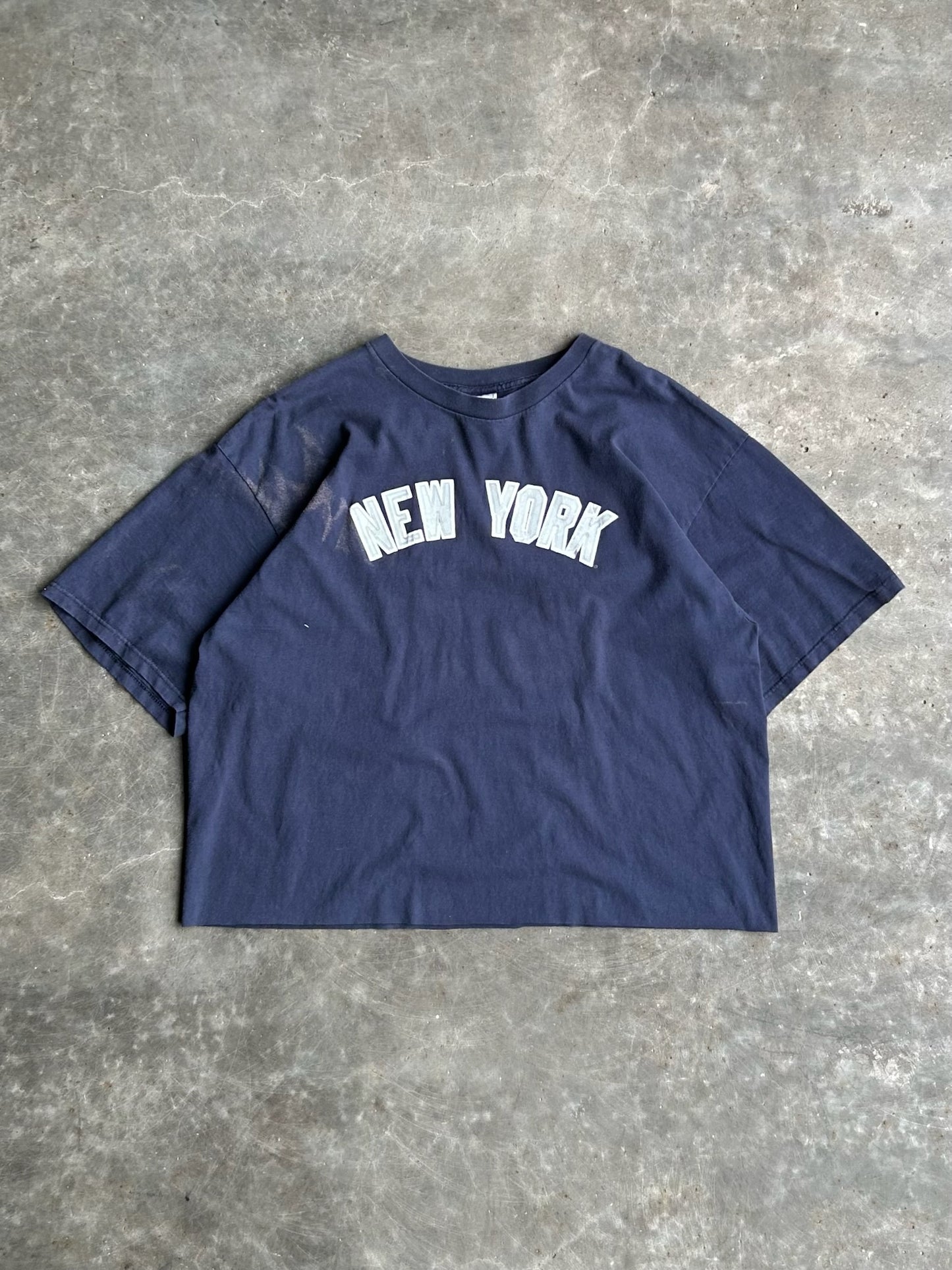 Vintage Embroidered New York Yankees Soriano Cropped Tee - XL
