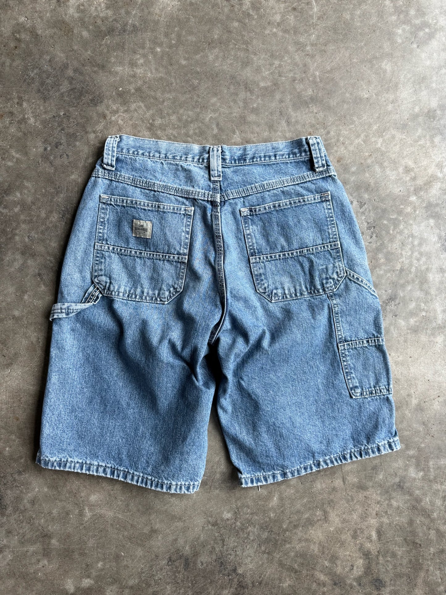 Vintage Lee Dungarees Denim Carpenter Shorts - 28