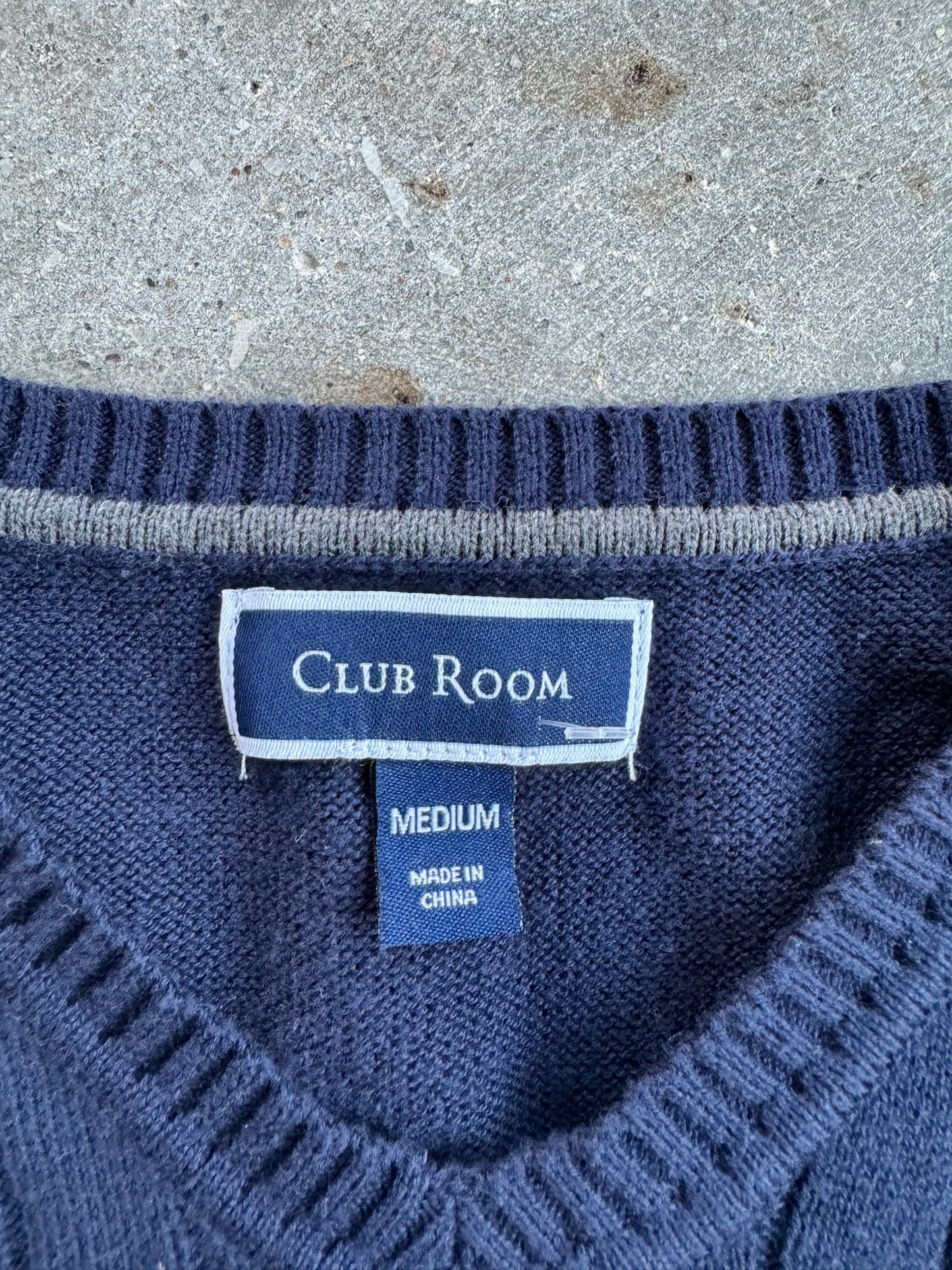 Vintage Club Room Sweater Vest - M