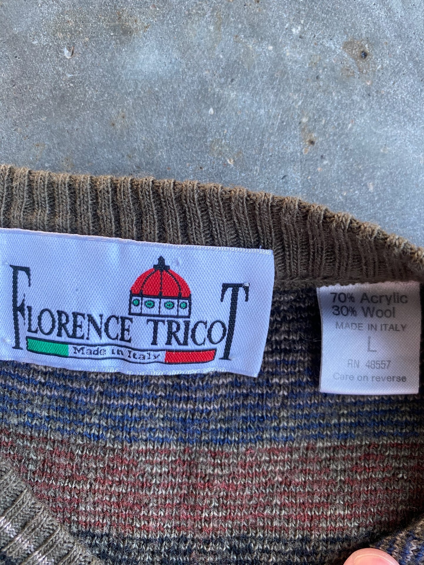 Vintage Florence Tricot Sweater Vest - L