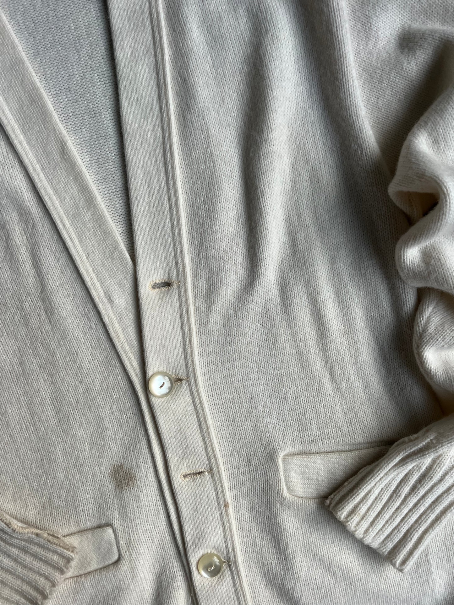 Vintage AMF Crème Cardigan - XL
