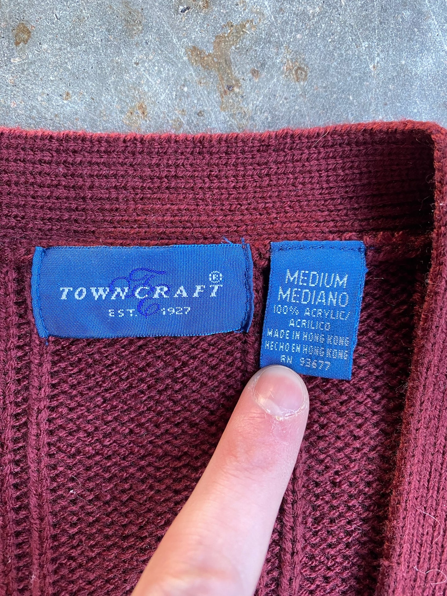 Vintage Towncraft Sweater Vest - M