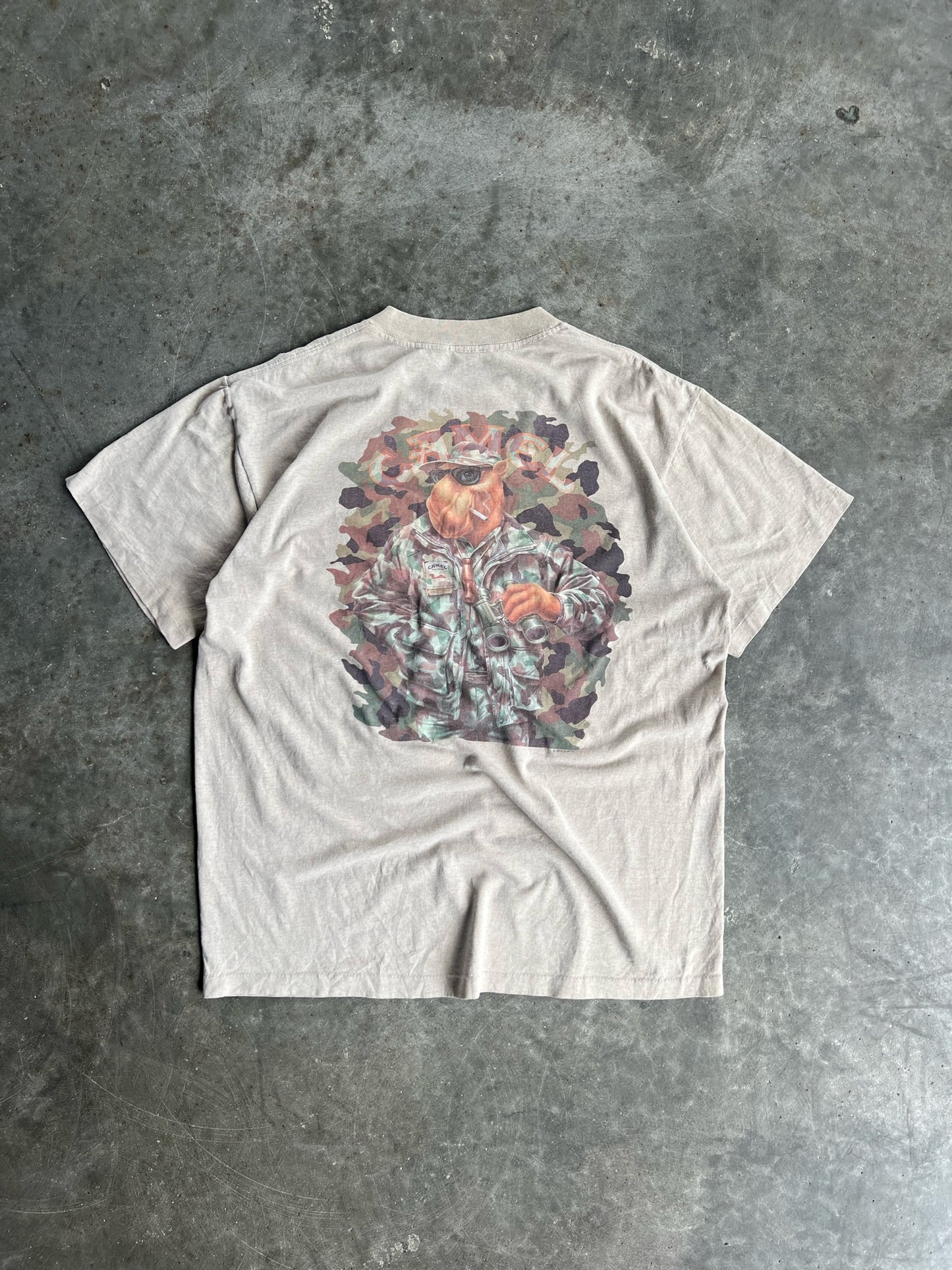 Vintage Tan Single Stitch Camel Graphic Shirt - XL