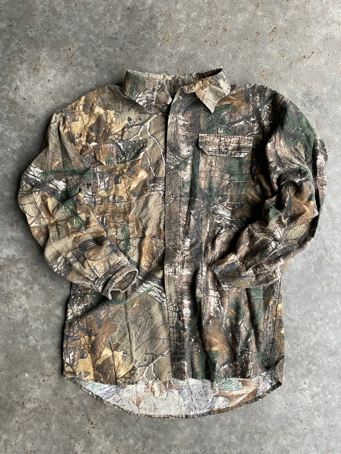 Vintage Camo Button Up - M