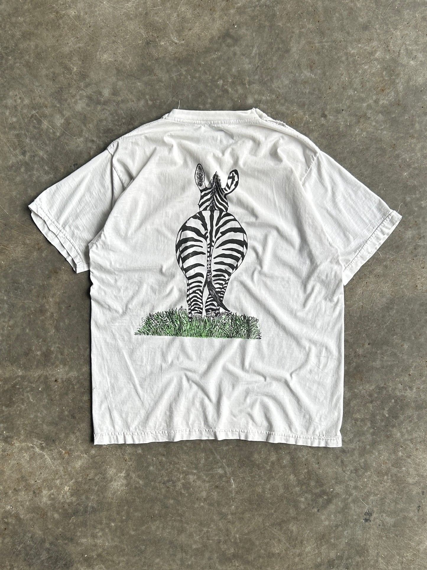Vintage Tanzania Zebra Shirt - XL