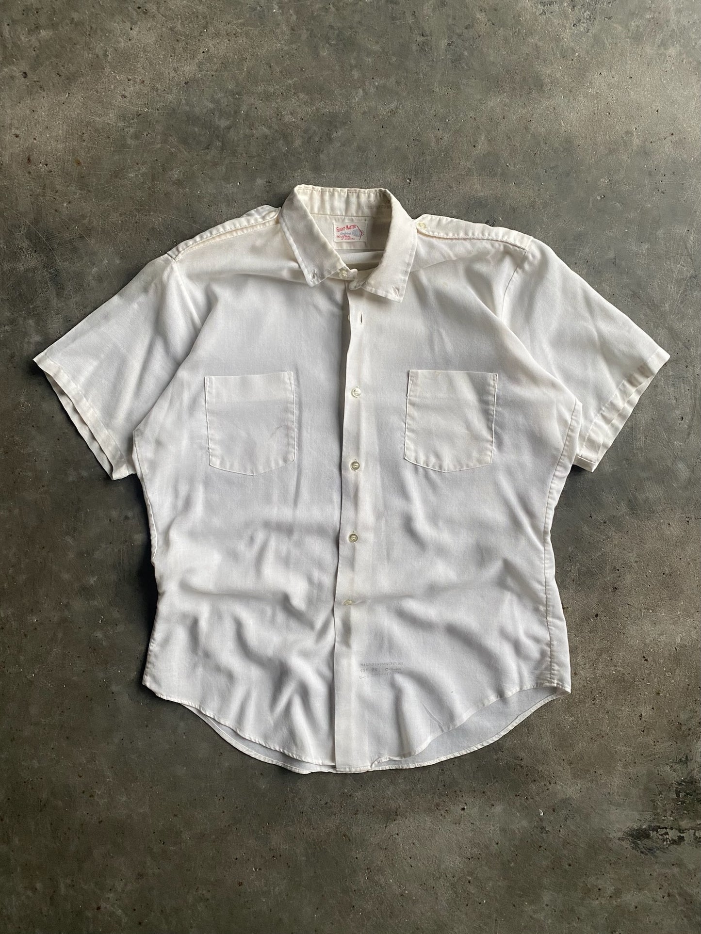 Vintage Flight Master Button Up Shirt - L