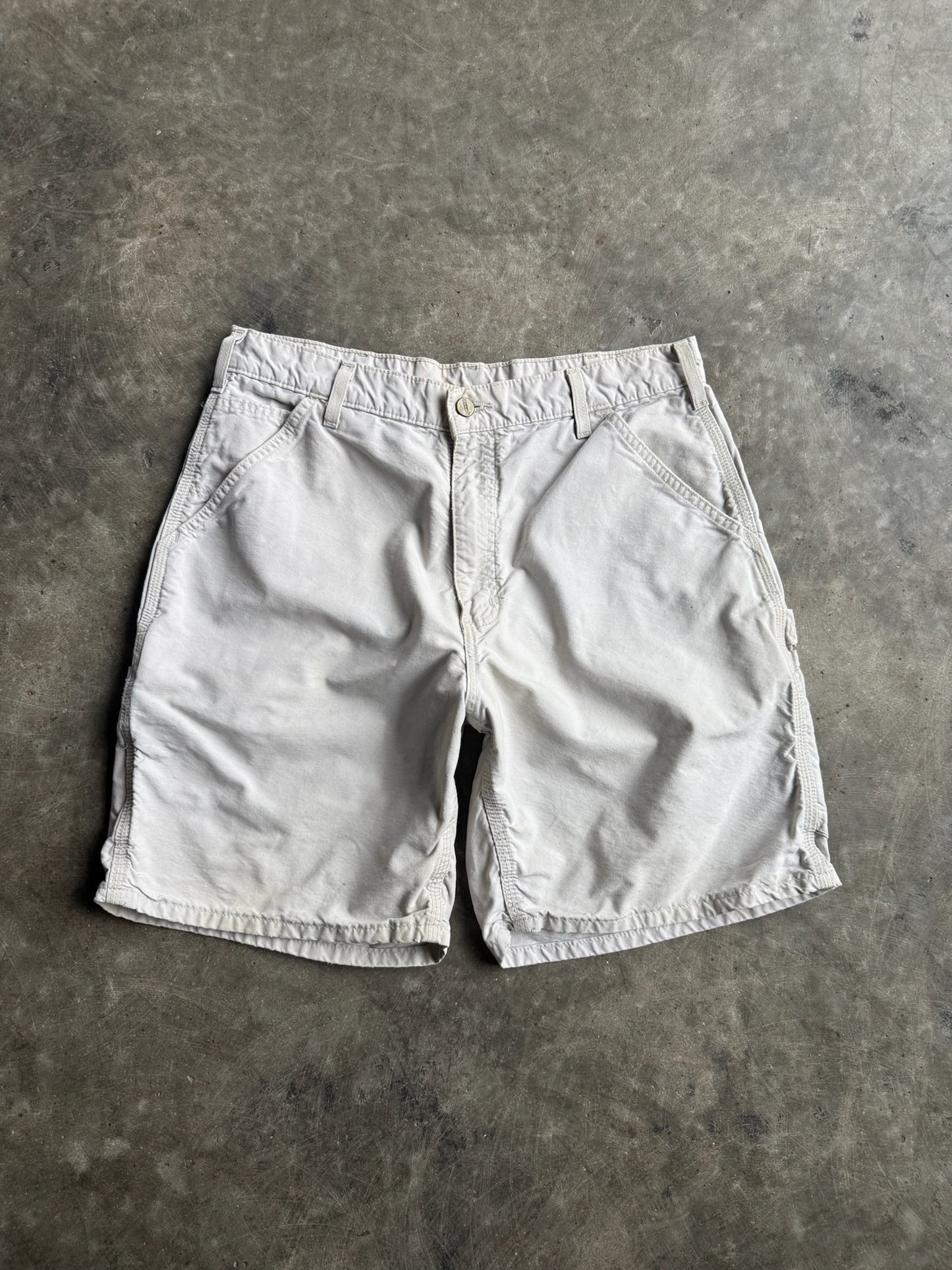 Vintage Beige Carhartt Cargo Shorts - 33