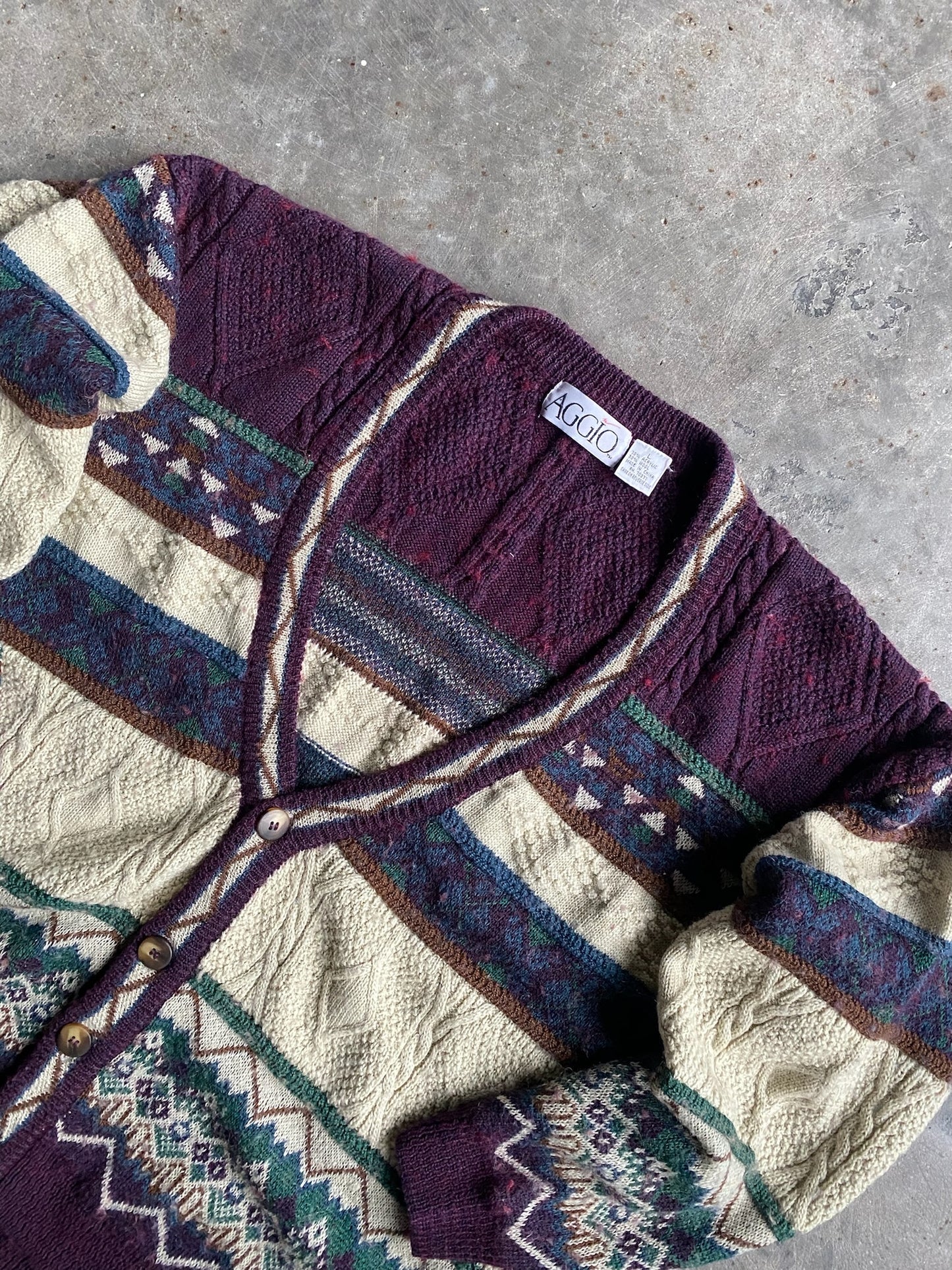 Vintage Aggio Cardigan - L