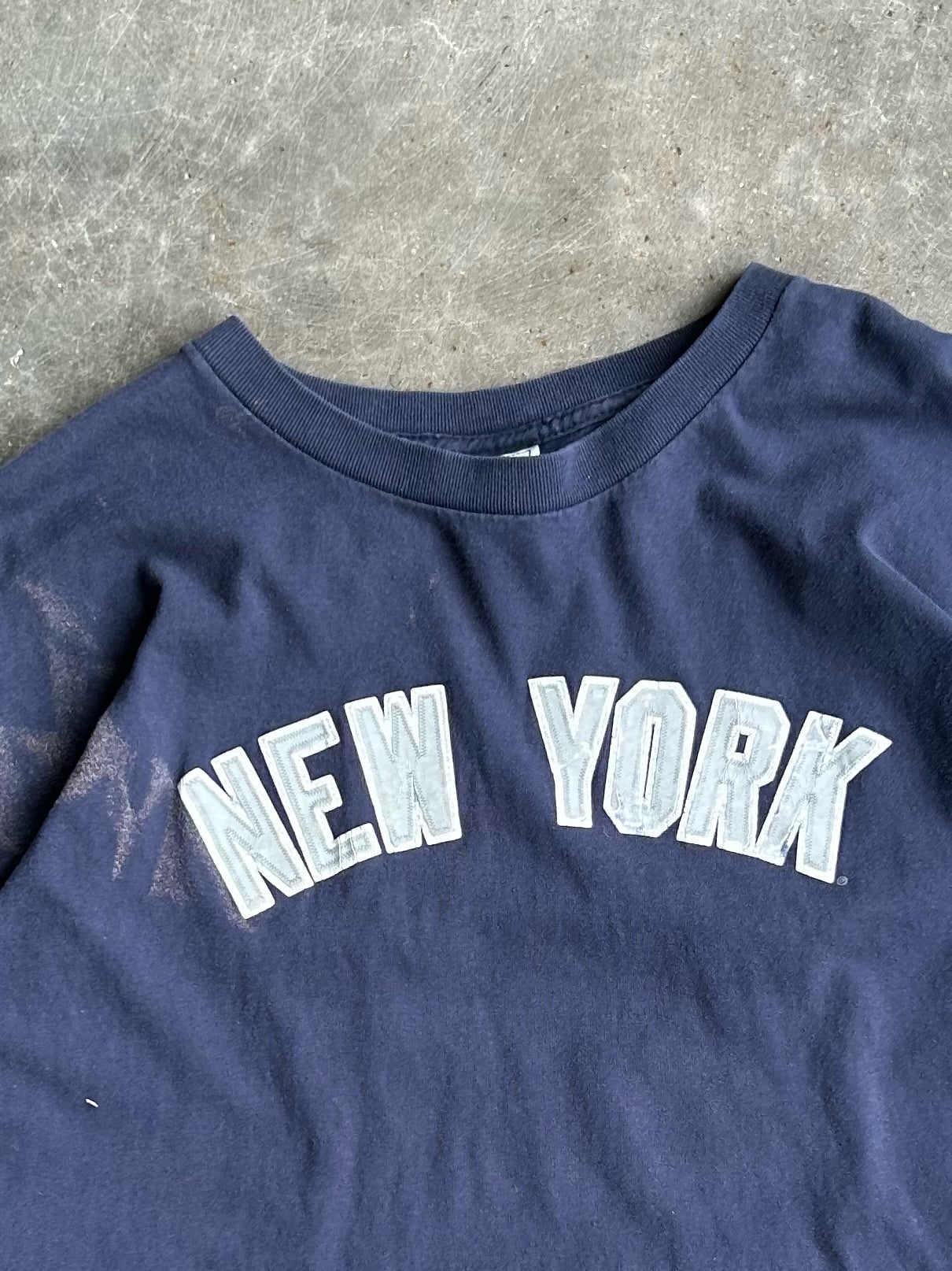 Vintage Embroidered New York Yankees Soriano Cropped Tee - XL