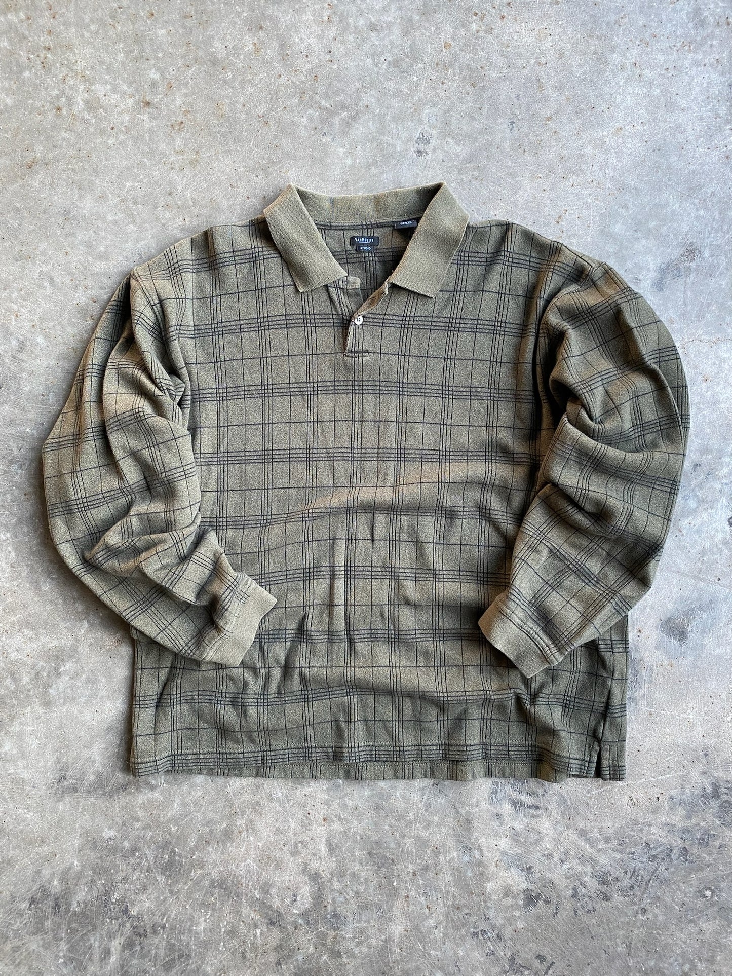 Vintage Van Heusen Long Sleeve Polo - XXL