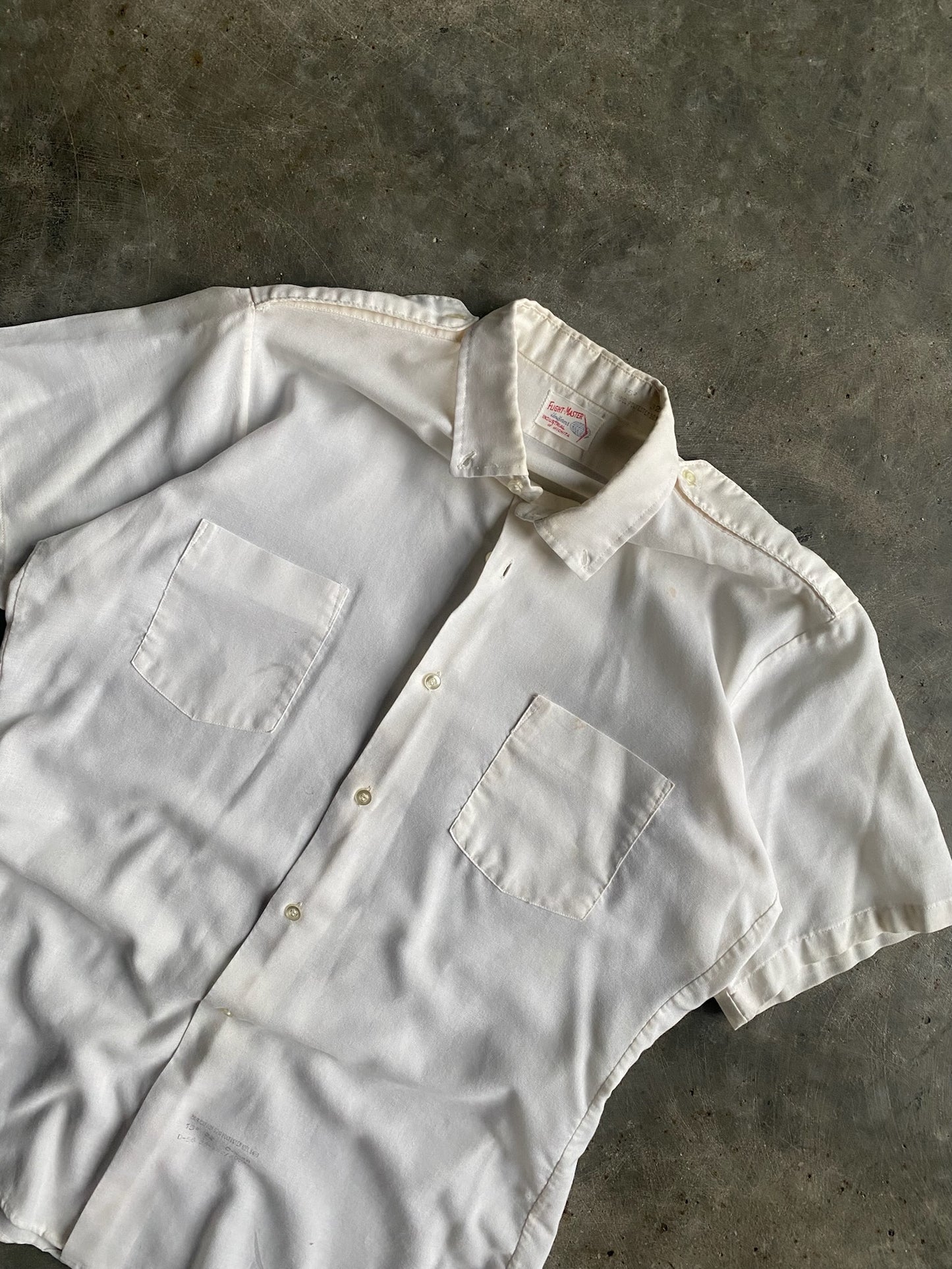 Vintage Flight Master Button Up Shirt - L