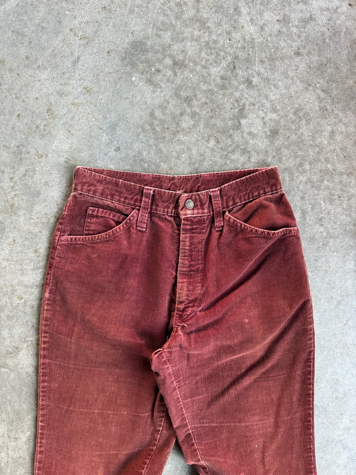 Vintage Flared Corduroy Pants - 26X27