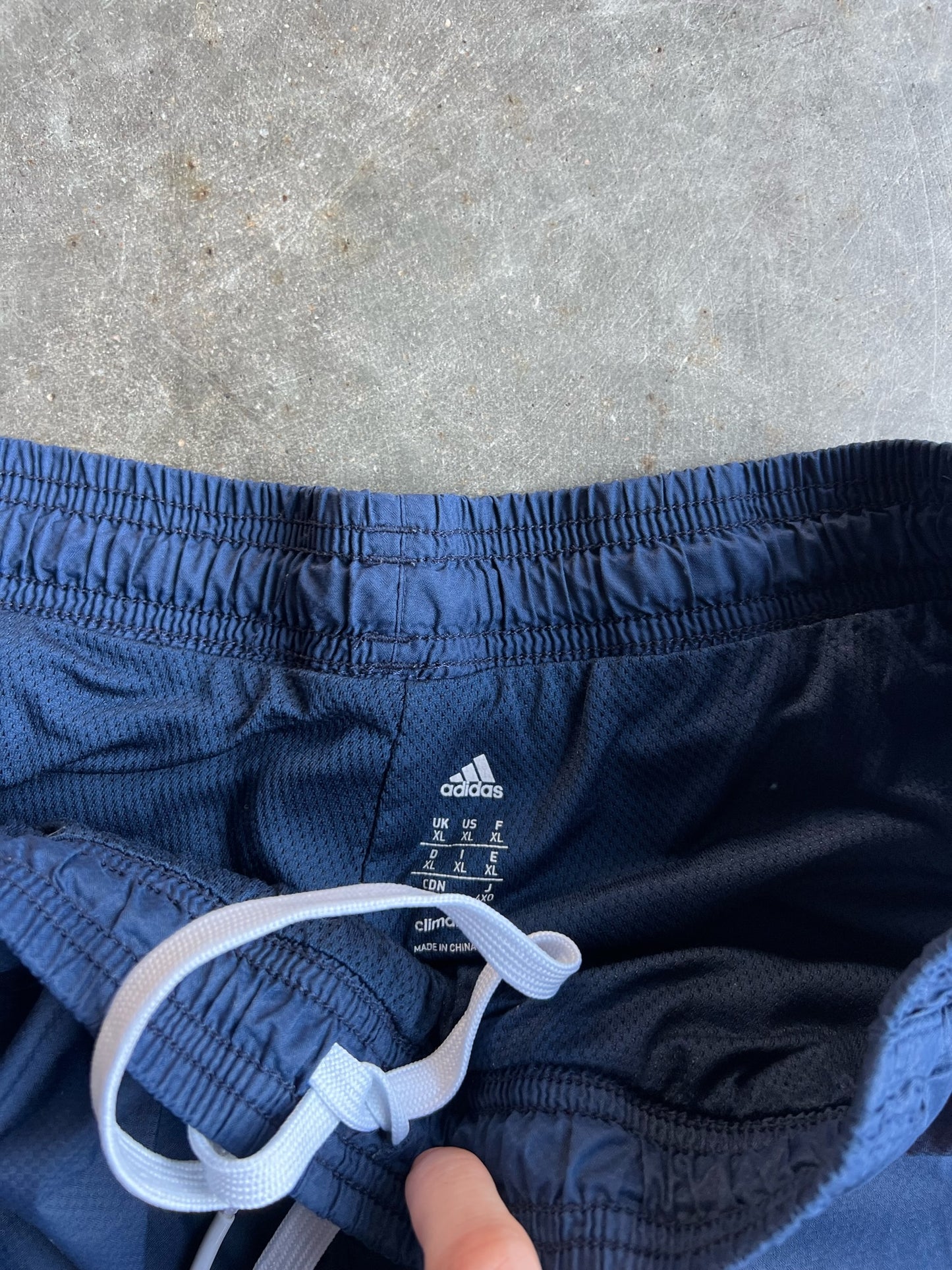 Navy Adidas Track Pants - XL