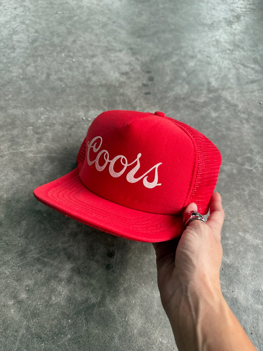 Vintage Coors Trucker Snapback Hat