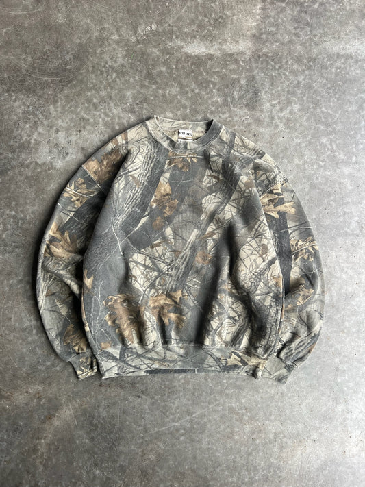 Vintage Jerzees Camo Crew - L