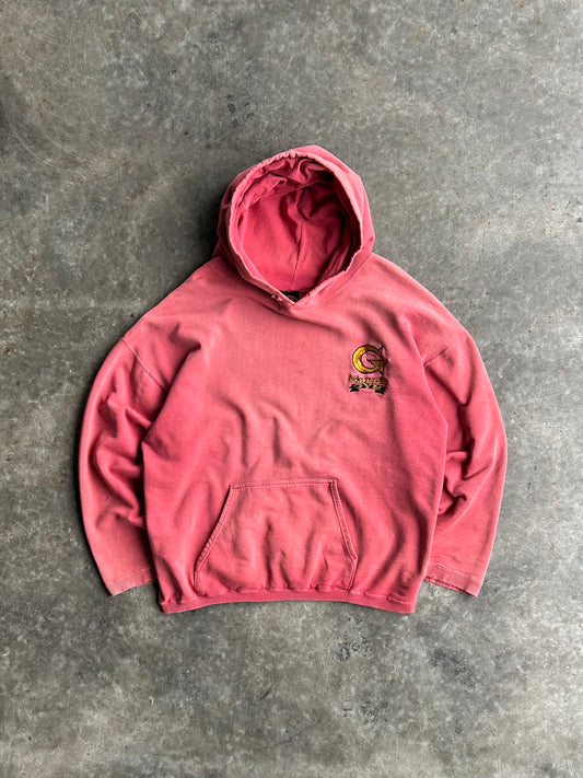 Vintage Salmon Gold’s Gym Hoodie - L