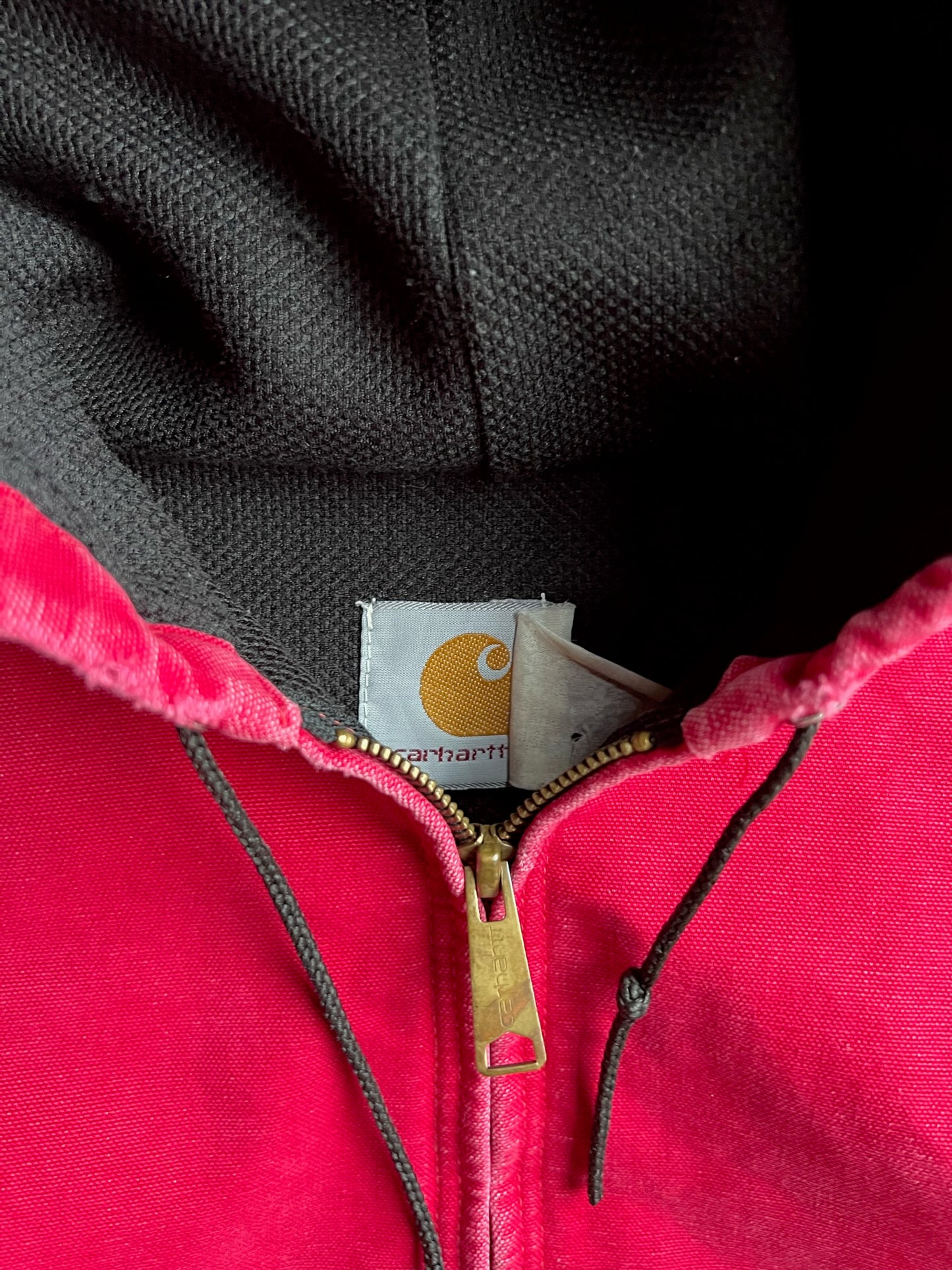 Vintage Hot Pink Hooded Carhartt Jacket - XL