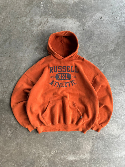 Vintage Burnt Orange Russell Athletic Hoodie - XXL