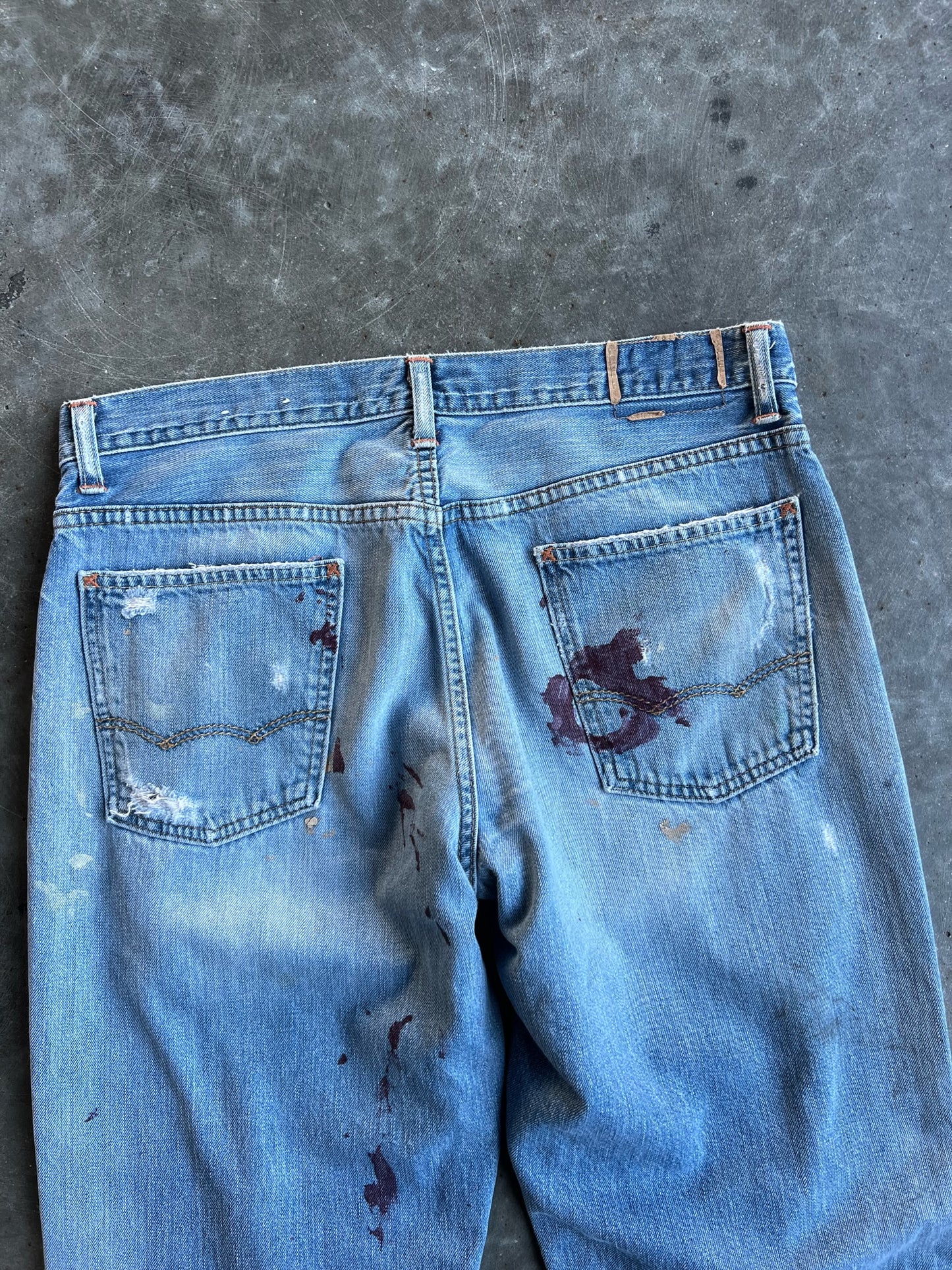 Vintage Distressed Painted American Eagle Pants - 35