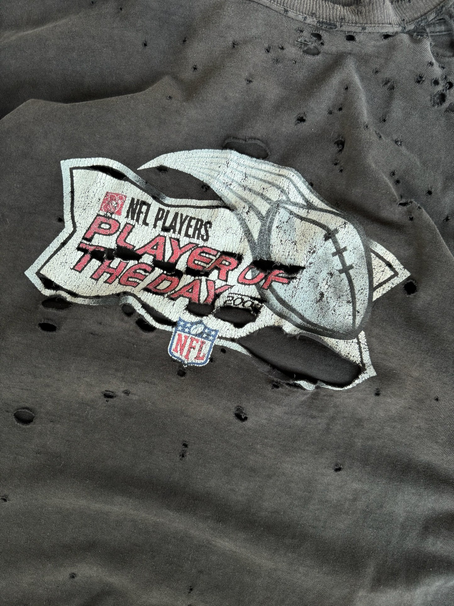 Vintage Distressed NFL Shirt - XL