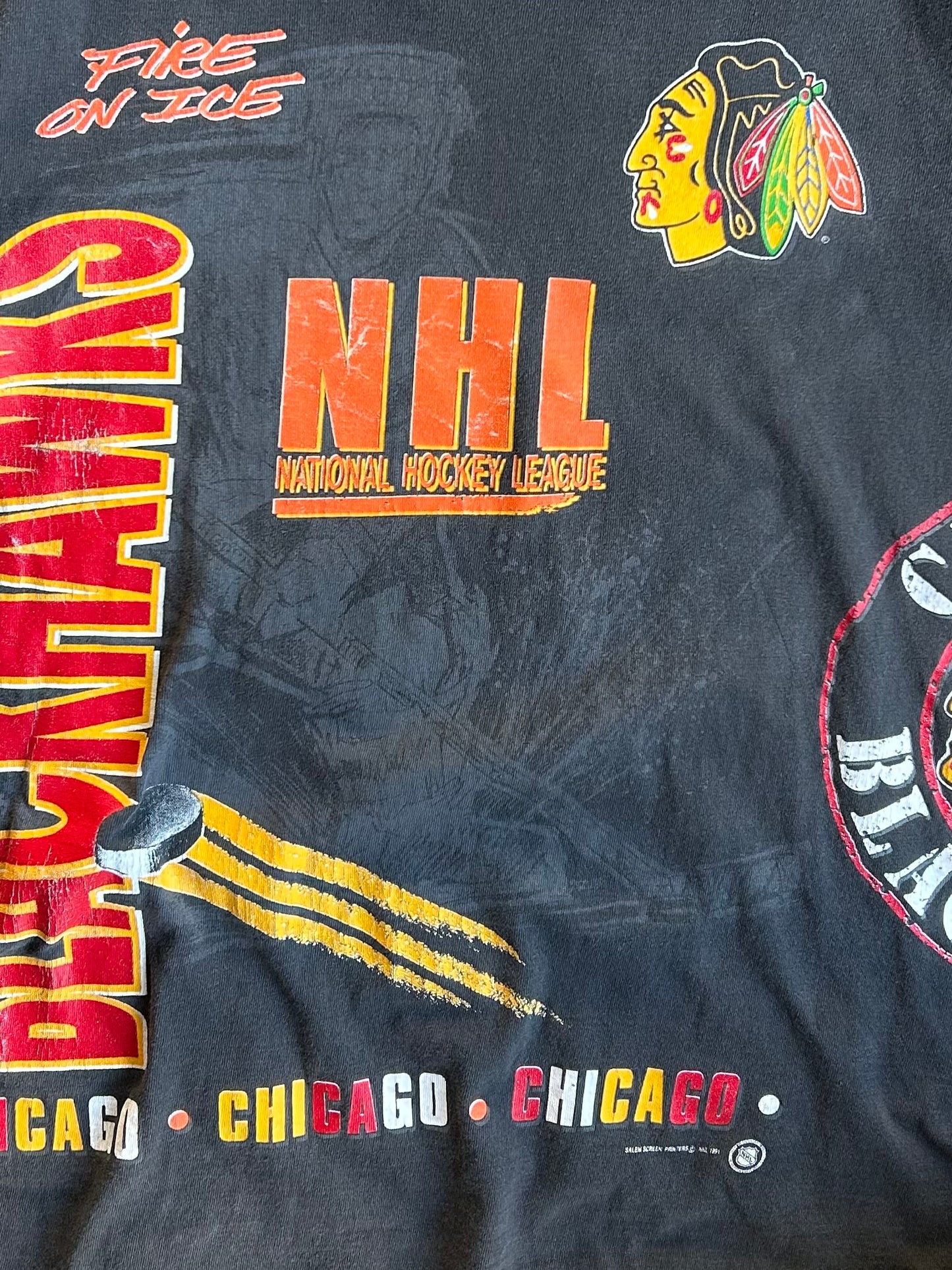 Vintage Chicago Blackhawks NHL Shirt - L