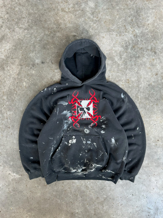 Vintage Paint Covered Silver Point Hoodie - XL