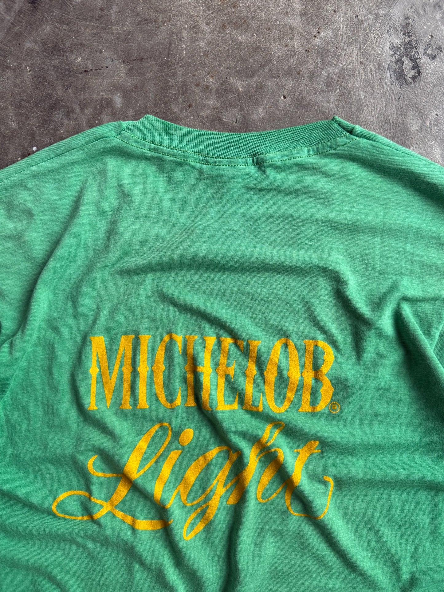 Vintage Green Michelob Light Shamrock Run Shirt - XL