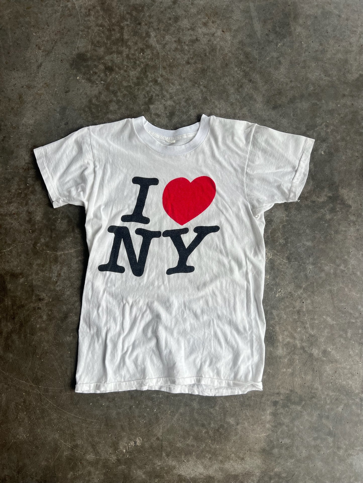 Vintage White I Heart New York Shirt - S