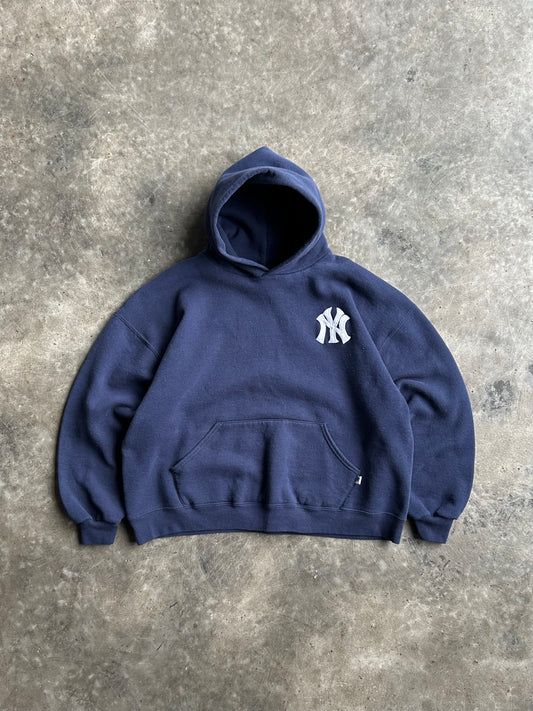 Vintage Navy Yankees Hoodie - XL