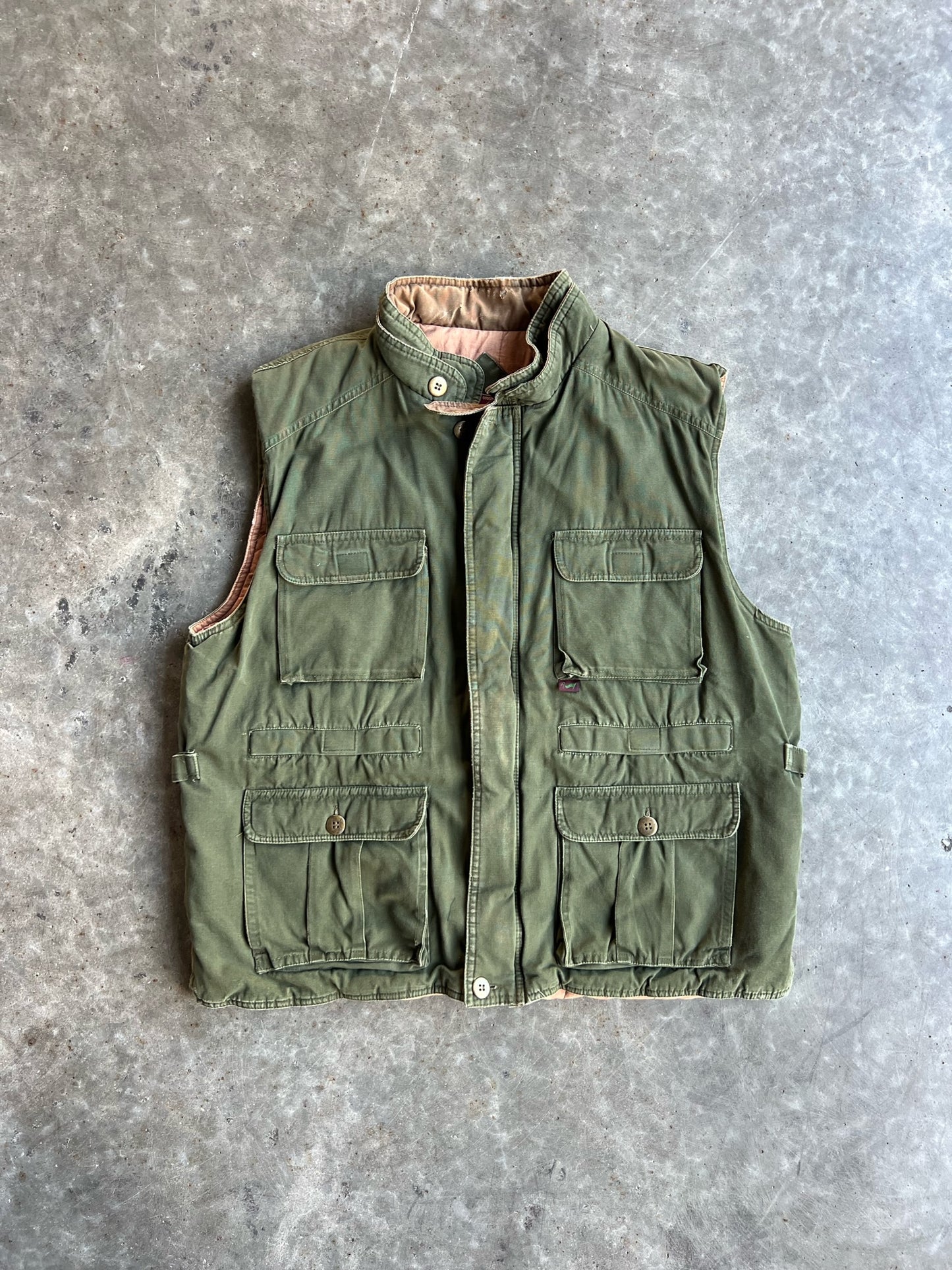 Vintage Green Duxbak Vest - XL