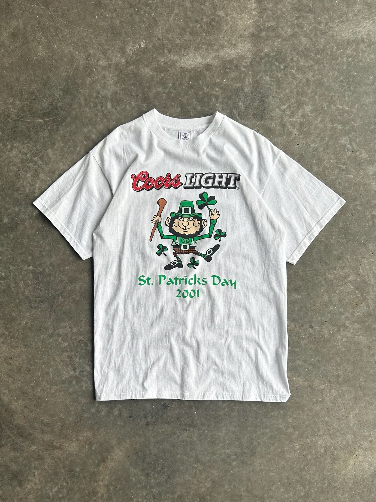 Vintage Coors Light 2001 St Patrick’s Day Tee - L