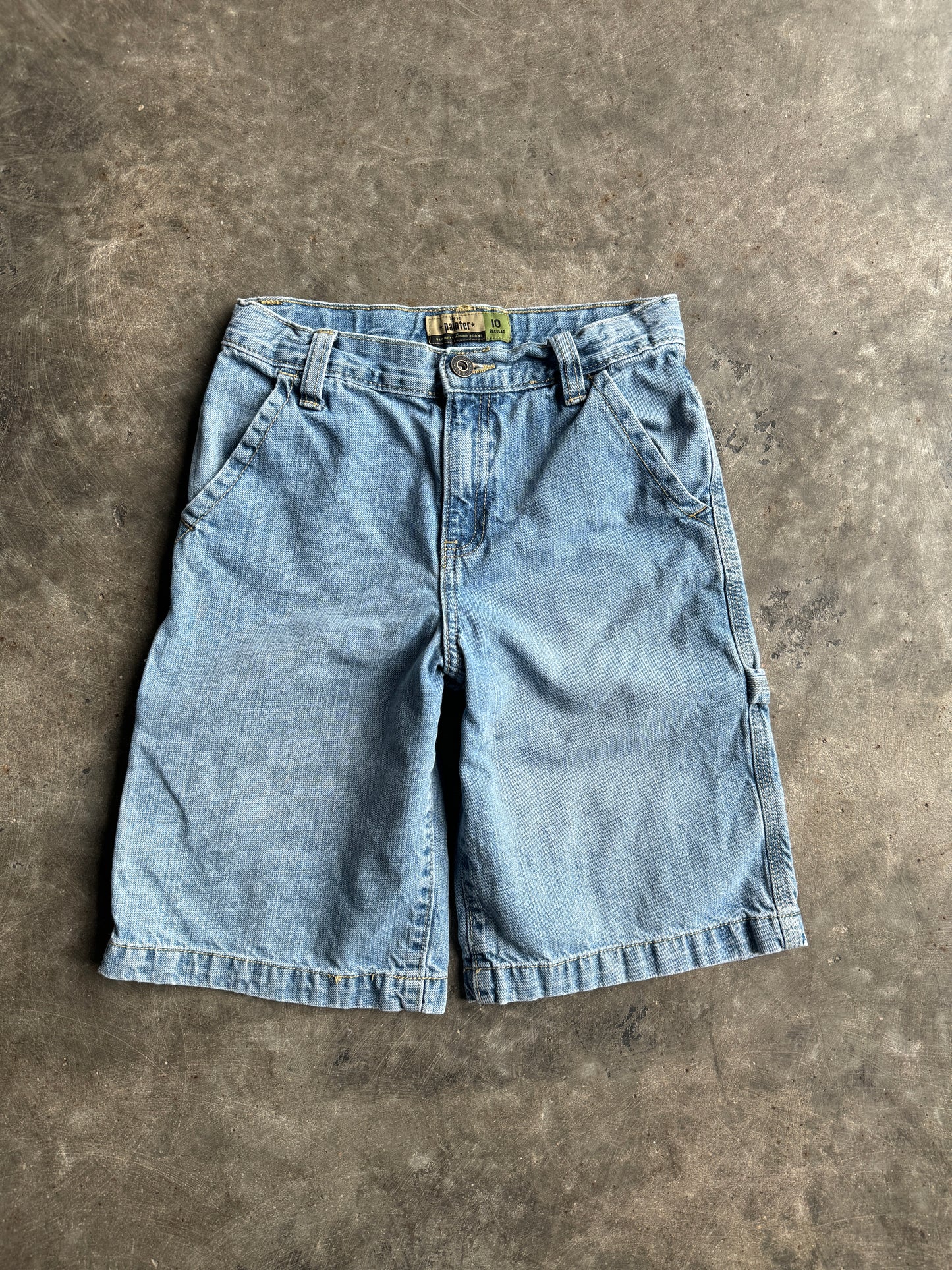 Vintage Medium Wash Old Navy Denim Carpenter Shorts - 25