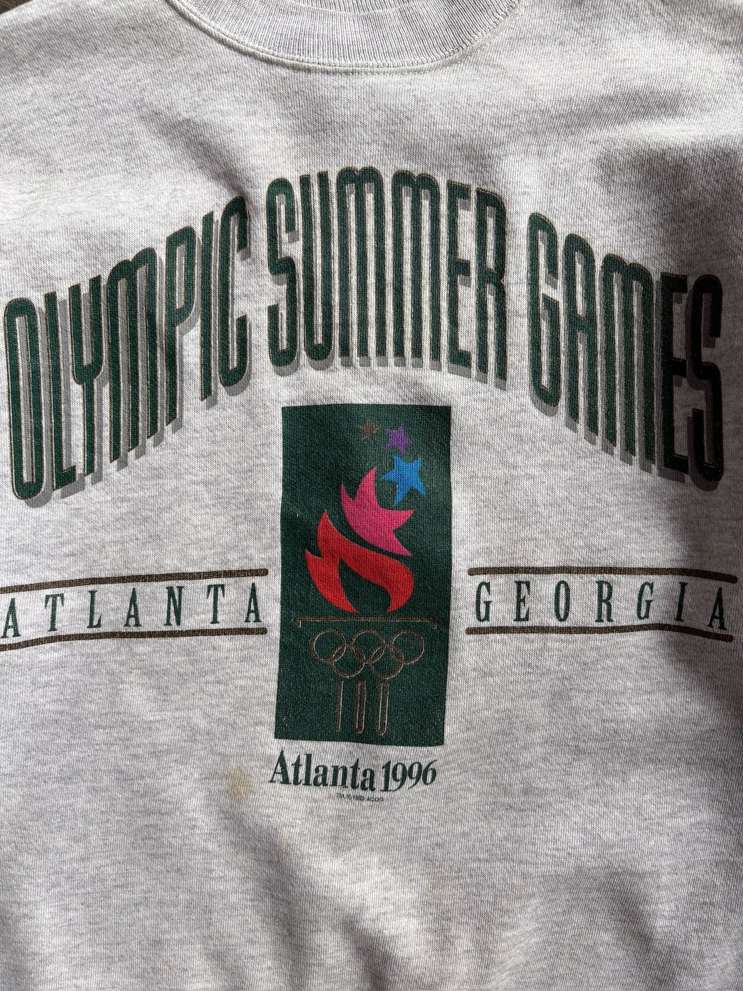 Vintage 1996 Olympics Summer Games Crew - L