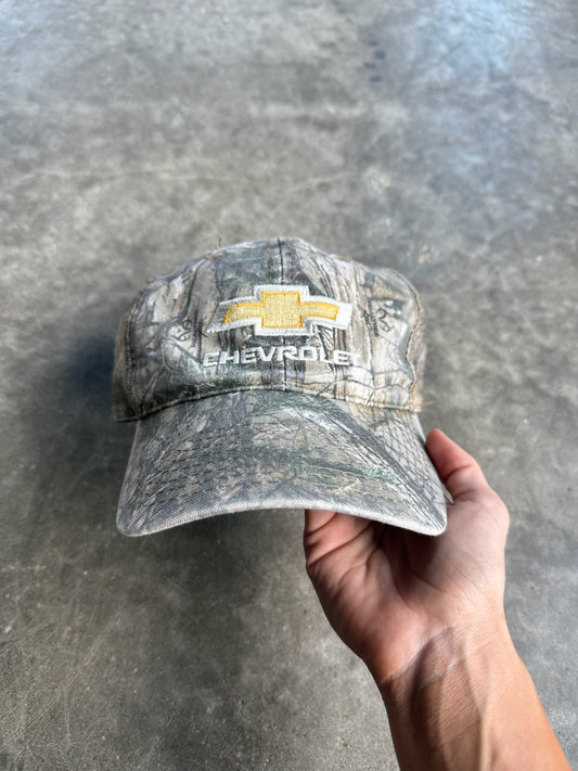 Vintage Chevrolet Realtree Strapback Camo Hat