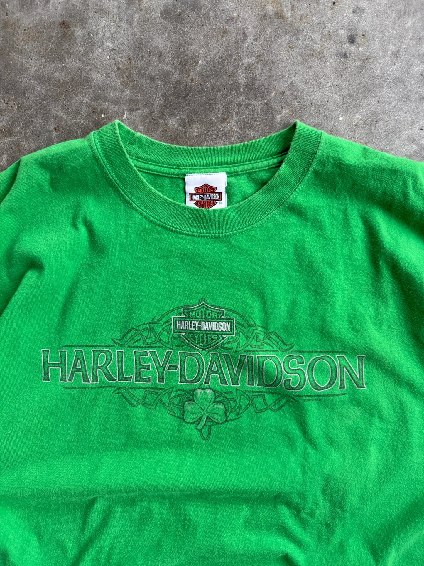 Vinagre Green Harley Davidson Shirt - XXL