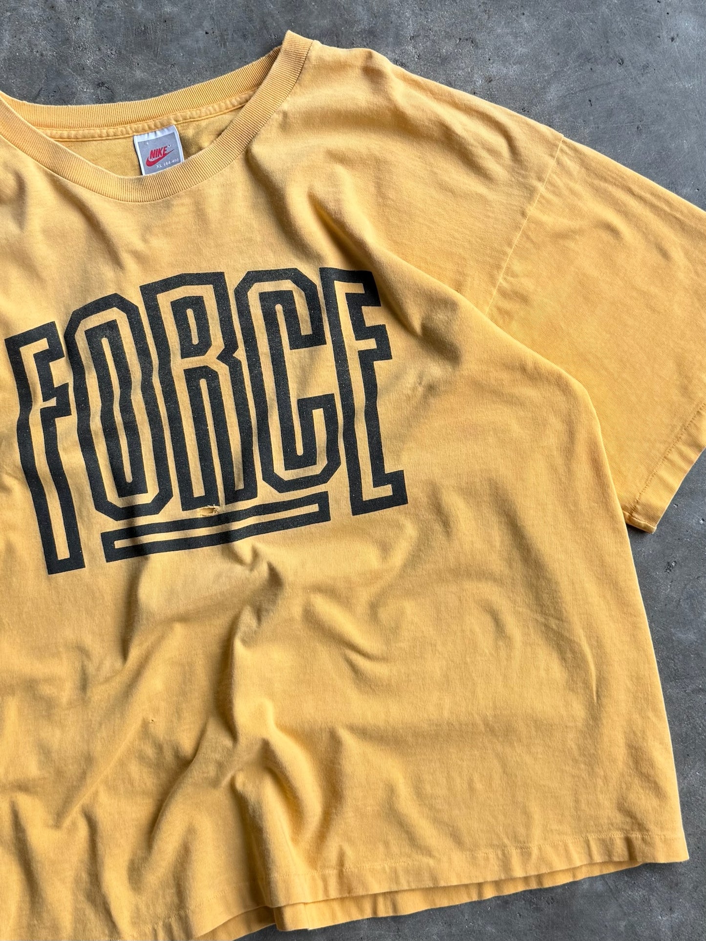 Vintage Yellow Nike Force Shirt - XL