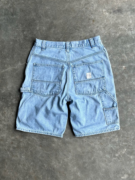 Vintage Light Wash Sonoma Carpenter Denim Shorts - 30