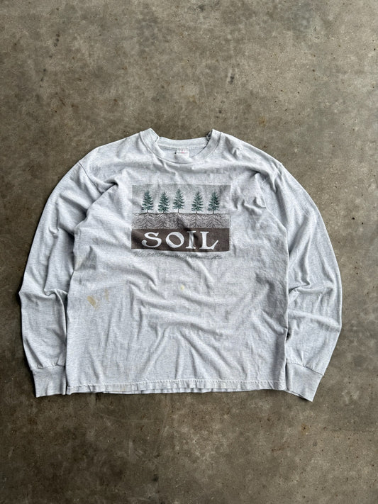 Vintage Grey Soil Long Sleeve Shirt - XL