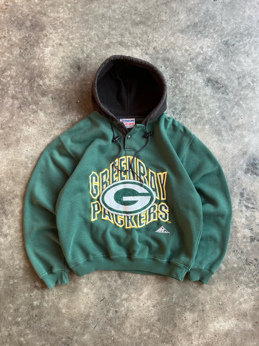 Vintage Green Bay Packers Apex Hoodie - M