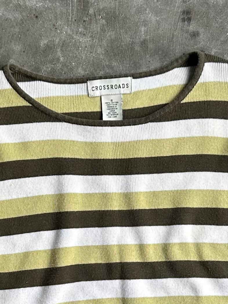 Vintage Crossroads Striped Sweater - S