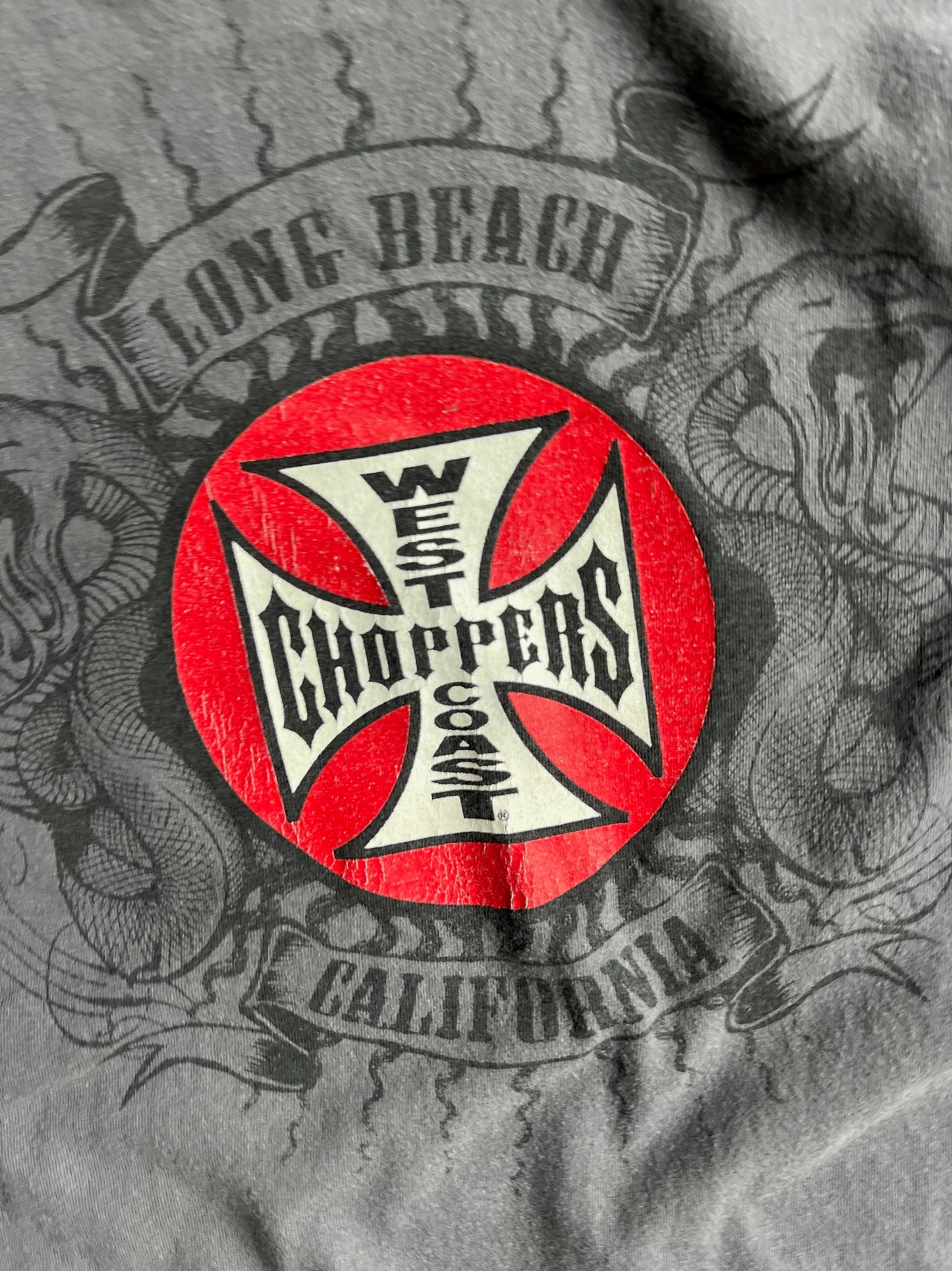 Vintage Long Beach West Coast Choppers Shirt - XL