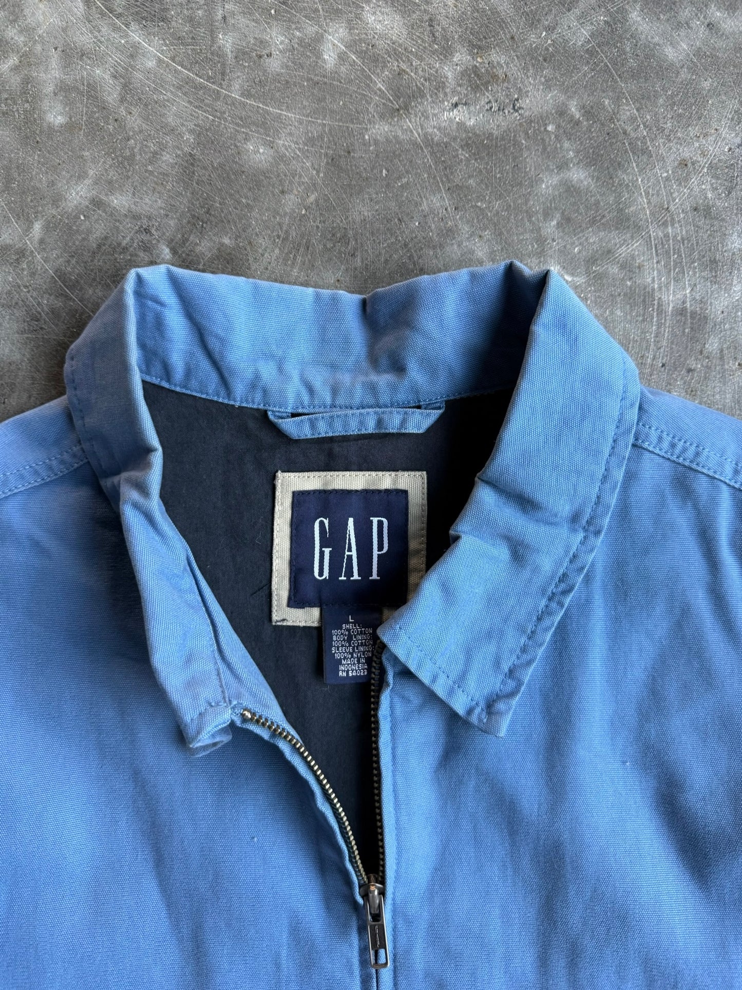 Vintage Blue Gap Zip Up Jacket - L