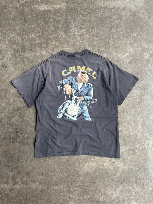 Vintage Single-Stitch Faded Camel Bike Week Distressed Tee - XL