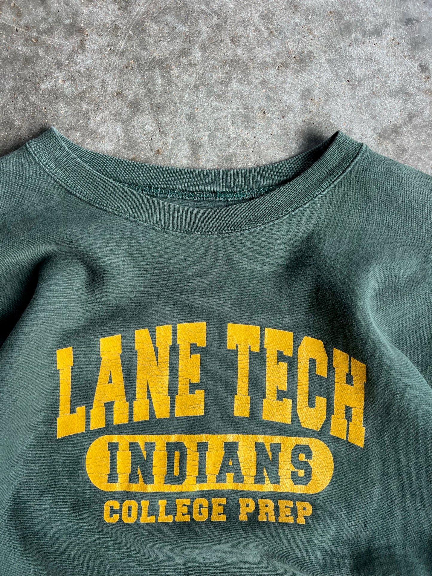 Vintage Green Lane Tech Indians Champion Crew - XL