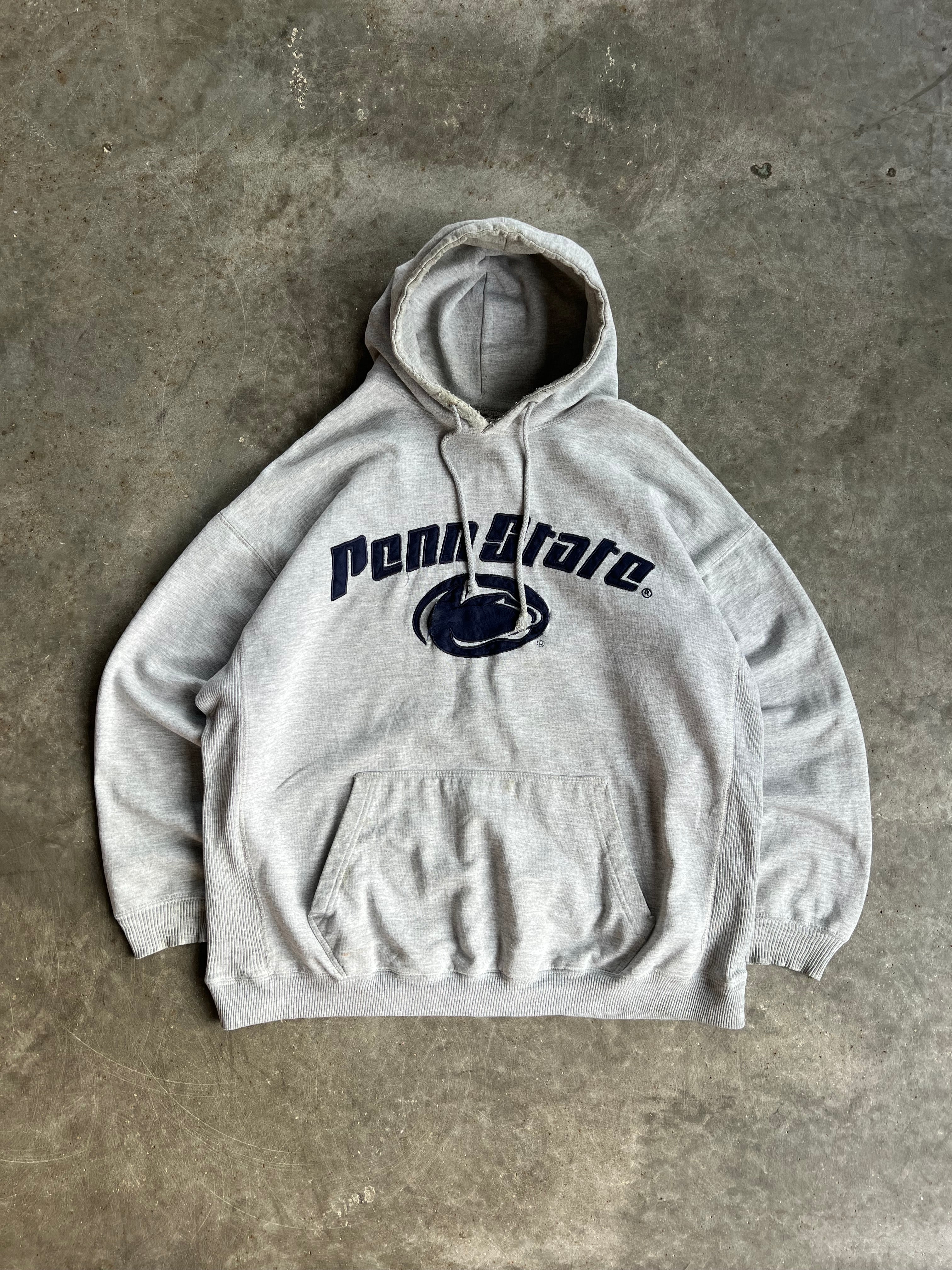 Vintage Grey Penn State Hoodie XXL